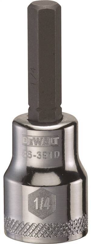 DEWALT HEX SOCKET BIT 1/4" X 3/8"