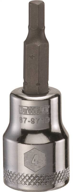 DEWALT HEX SOCKET BIT 4MM X 3/8"