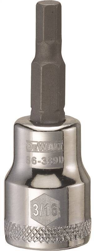 DEWALT HEX SOCKET BIT 3/16" X 3/8"