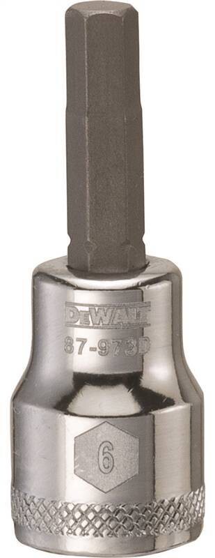 DEWALT HEX SOCKET BIT 6MM X 3/8"