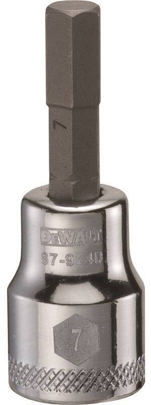 DEWALT HEX SOCKET BIT 7MM X 3/8"