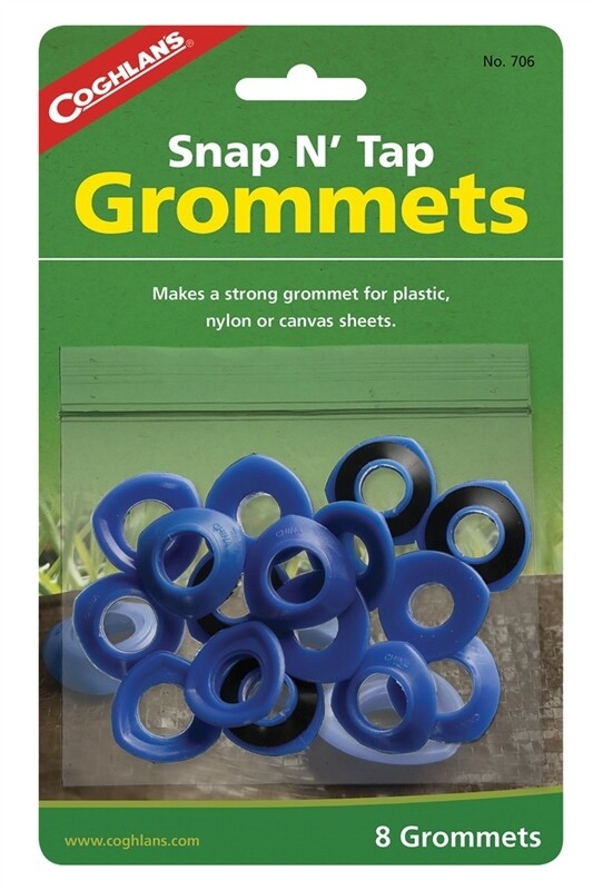 BLUE PLASTIC GROMMETS 8PC
