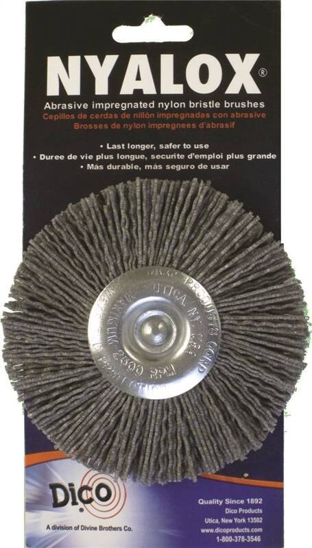 4" NYALOX ABRASIVE WHEEL BRUSH COARSE