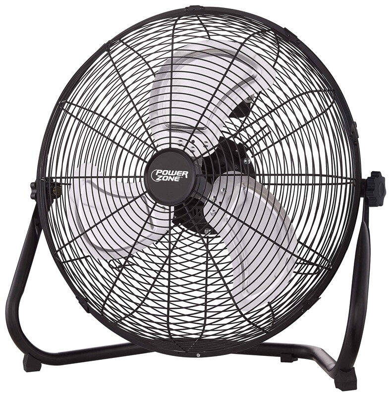 20" FLOOR FAN 3 SPEED BLACK POWERZONE