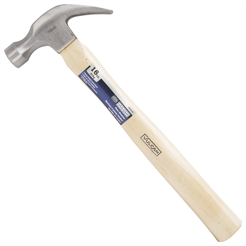 16OZ CLAW HAMMER WOOD VULCAN
