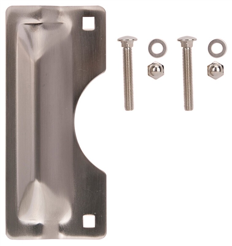 LATCH GUARD 3"X7" NICKEL HEAVY DUTY