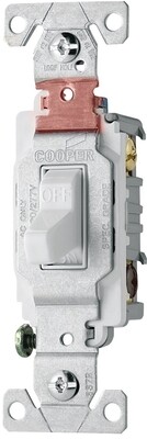 DOUBLE POLE 20A SWITCH WHITE