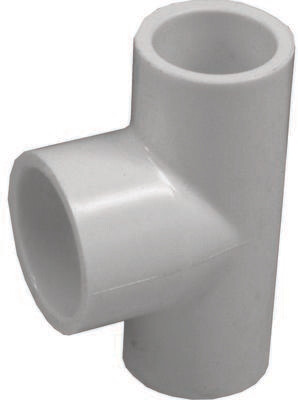 1/2" X 1/2" X 3/4" PVC TEE