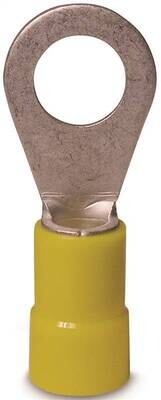 RING TERMINAL YELLOW 1/4 RING TERMINAL YELLOW 1/4" 12-10G 14/PK