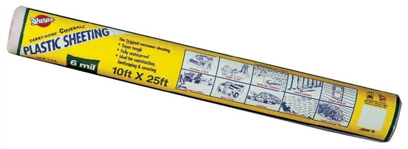 6 Mil Poly Clear 10' x 25' (250ft²) Roll