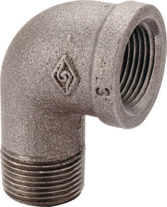 1/2" Black Street 90 Elbow