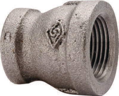3/4 3/4" X 1/2" Black Coupling