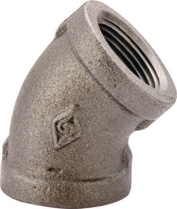 1/2" Black 45 Elbow