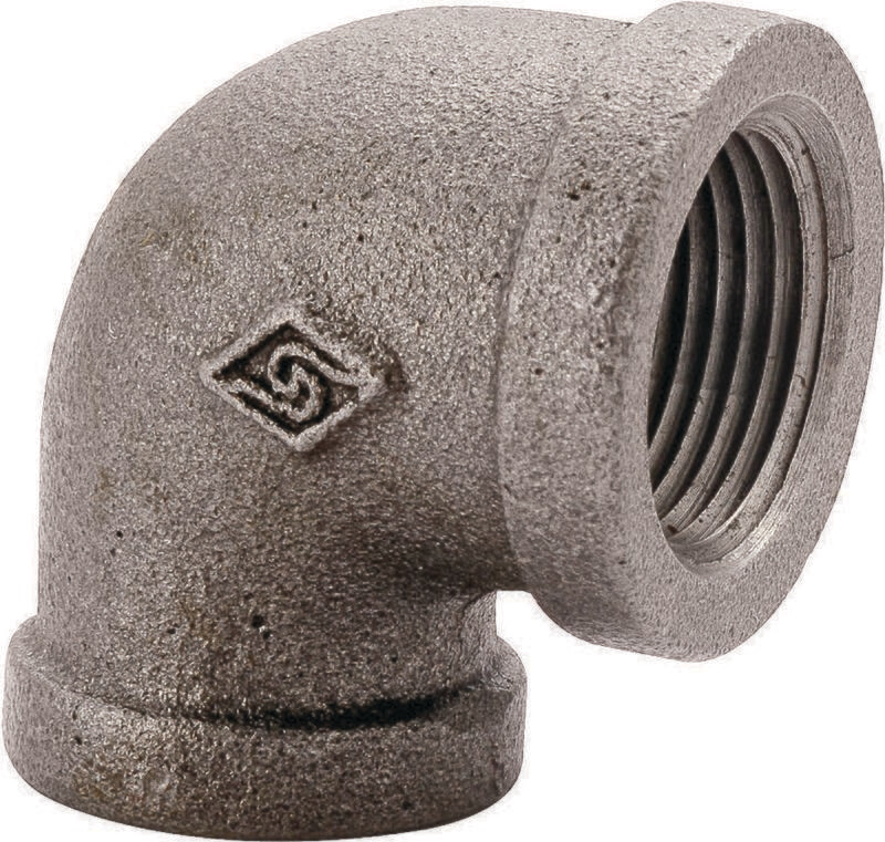 1/2" Black 90 Elbow