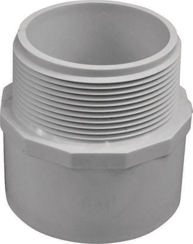 4" PVC X MIP ADAPTER FITS BELL END