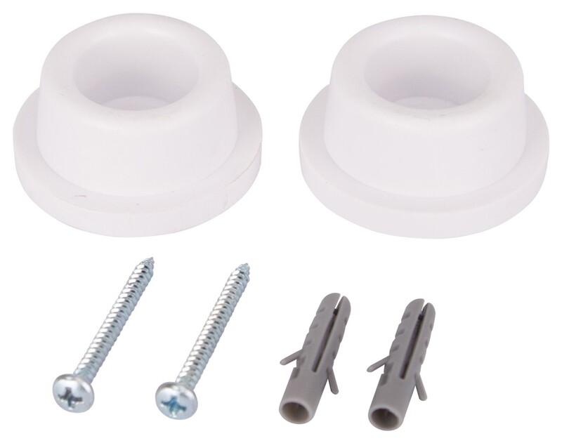 PROSOURCE DOOR STOP BUMPER WHITE 2PK