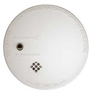 SMOKE DETECTOR 9VOLT BATTERY UNIT 4"