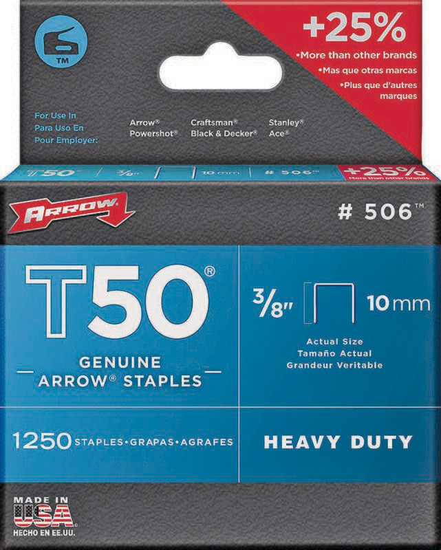 3/8" ARROW STAPLES T-50 #506