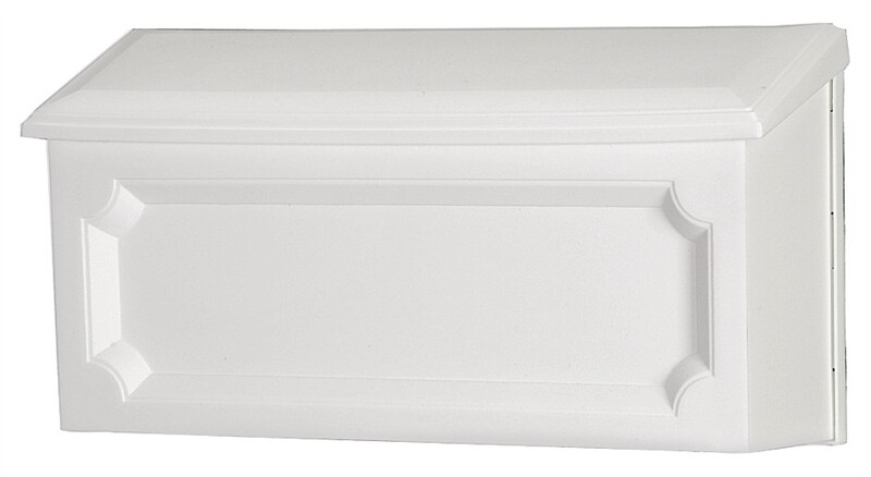 MAIL BOX WHITE PLASTIC WALL MOUNT