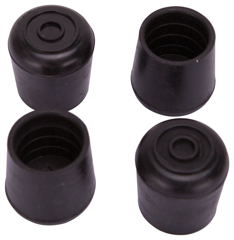 1-1/4" RUBBER LEG TIPS BLACK