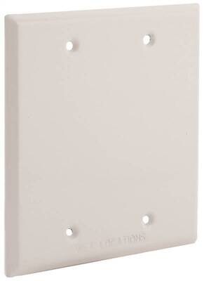DOUBLE BLANK PLATER WHITE METAL
