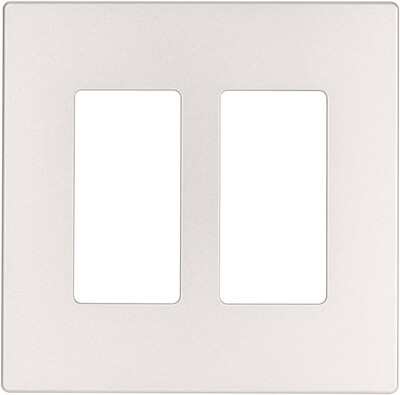 DECORA 2G SCREWLESS PLATE SILVER