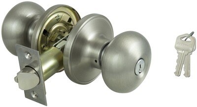 KEYED ALIKE SATIN NICKEL ENTRY KNOB KEYED ALIKE SATIN NICKEL ENTRY KNOB