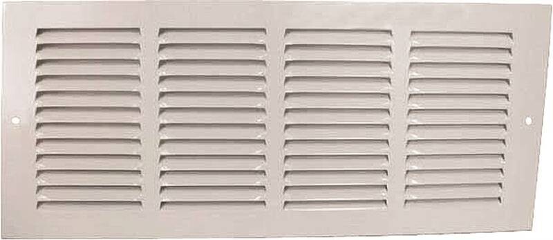 6" X 14" Sidewall Grille White