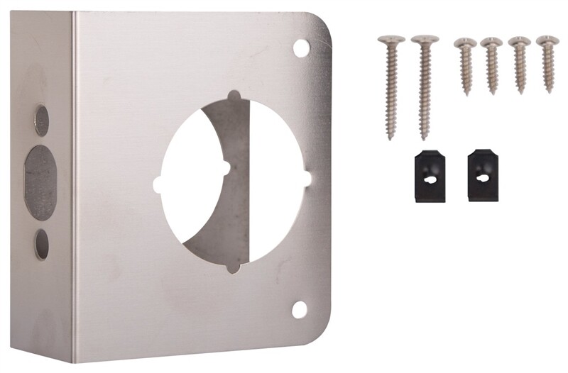 DOOR REINFORCER SATIN NICKEL 2 3/8"