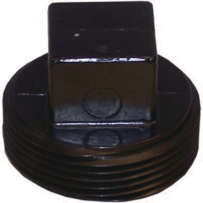 3" ABS PLUG THREADED