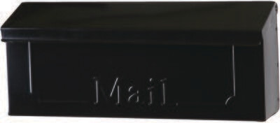 RANCH MAIL BOX BLACK STEEL GIBRALTAR