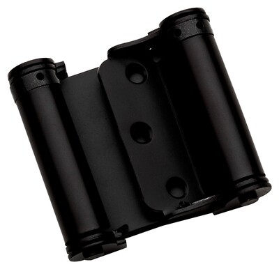 3" DOUBLE ACTION SPRING HINGE BLACK