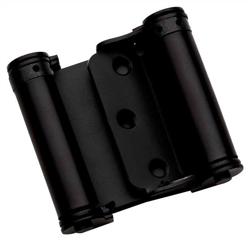 3" DOUBLE ACTION SPRING HINGE BLACK