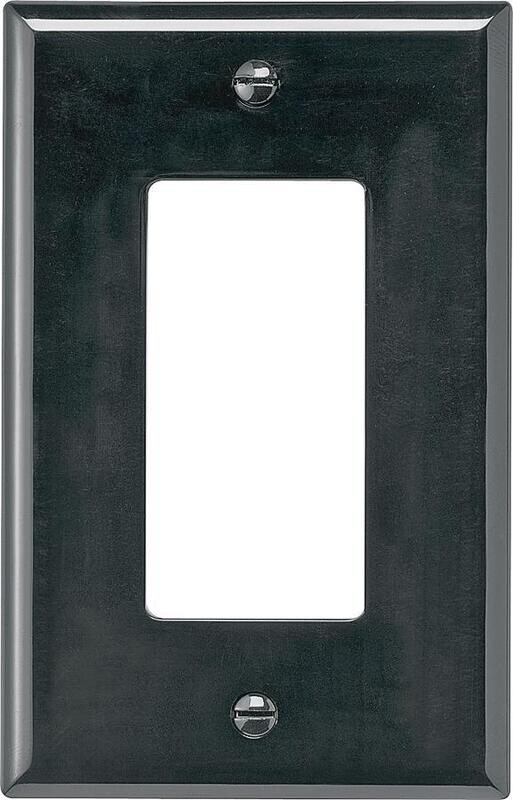 1G DECORA PLATE BLACK MEDIUM