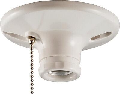 PLASTIC LAMPHOLDER W CHAIN