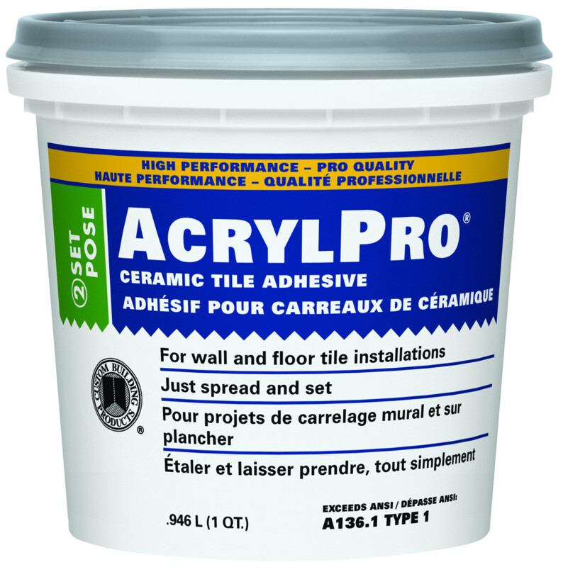 ACRYLPRO CERAMIC TILE ADHESIVE 946ML