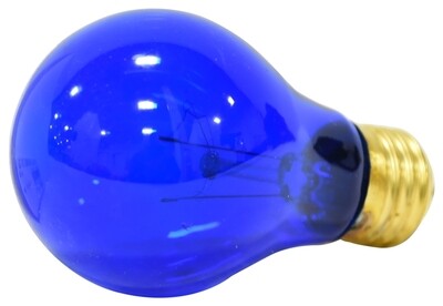 25W A19 Translucent Blue 125V Bulb
