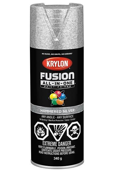 KRYLON DUAL SILVER HAMMERED METALLIC