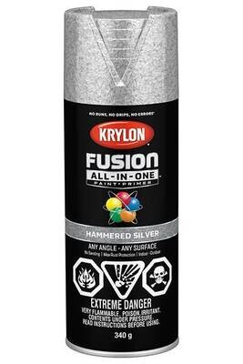 KRYLON DUAL SILVER HAMMERED METALLIC