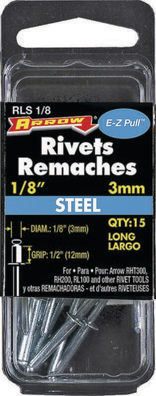 1/8" STEEL RIVETS LG