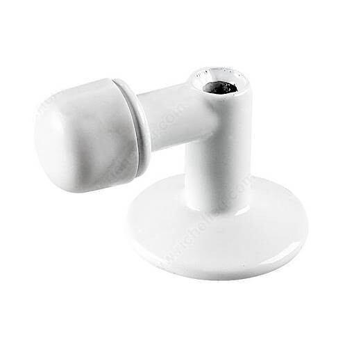 1-1/16" DOOR STOP SCREW IN WHITE