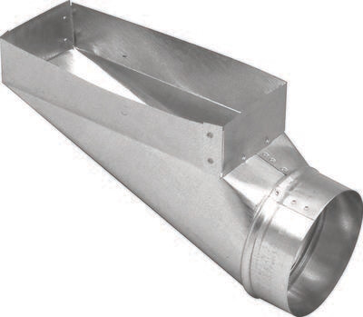 4" 3-1/4X10 DUCT END BOOT GALV