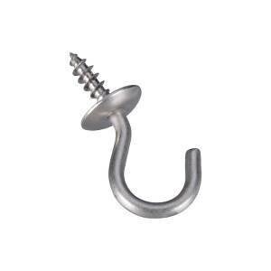 3/4" CUP HOOK 4PC SS