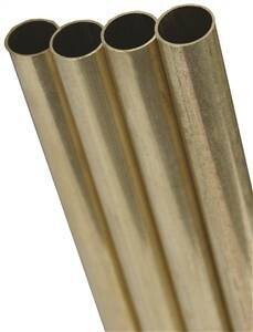 1/2" X 12" BRASS TUBE