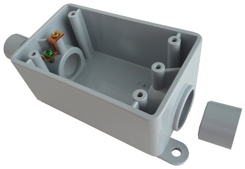3/4" Conduit PVC Box w/ 1/2" Bushing