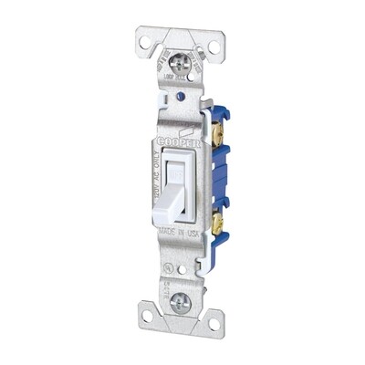 TOGGLE SWITCH WHITE 15A