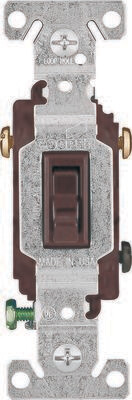 TOGGLE SWITCH BROWN 3WAY 15A