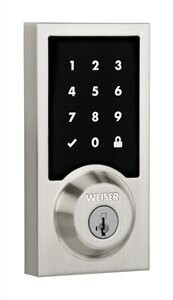 WEISER PREMIS TOUCH DEADBOLT SATIN NICKL