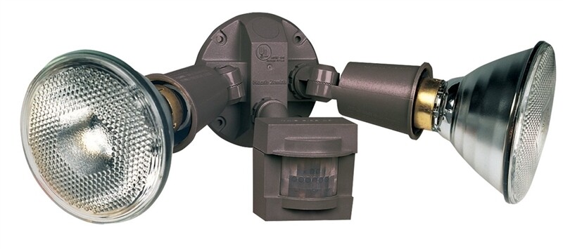 MOTION SENSOR LIGHT 110 BLACK