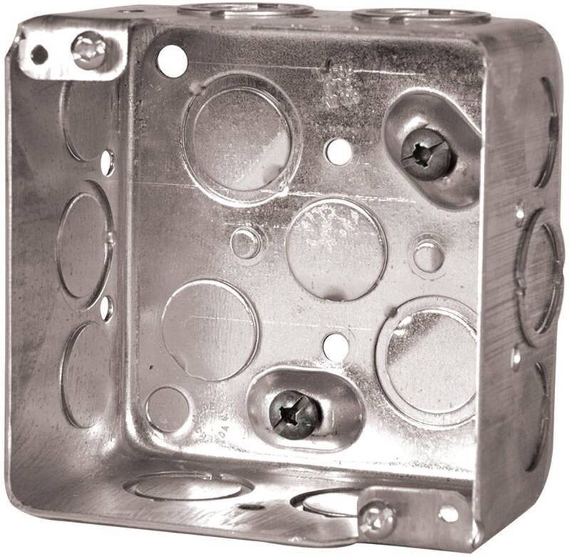 4" SQUARE BOX 2-1/8" DEEP